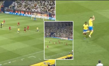 Pamjet nga brenda stadiumit tregojnë se sa i veçantë ishte goli i Ronaldos ndaj Al Duhail