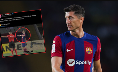 Mikrofonat zbulojnë fjalët që Gavi ia tha Lewandowskit gjatë ndeshjes: Edhe pse 16 vite më i ri, spanjolli e ofendon polakun