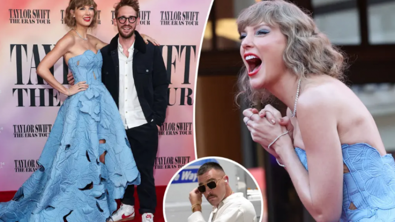 Taylor Swift merr pjesë në premierën e filmit “Eras Tour, shfaqet në tapetin e kuq pa partnerin e ri Travis Kelce