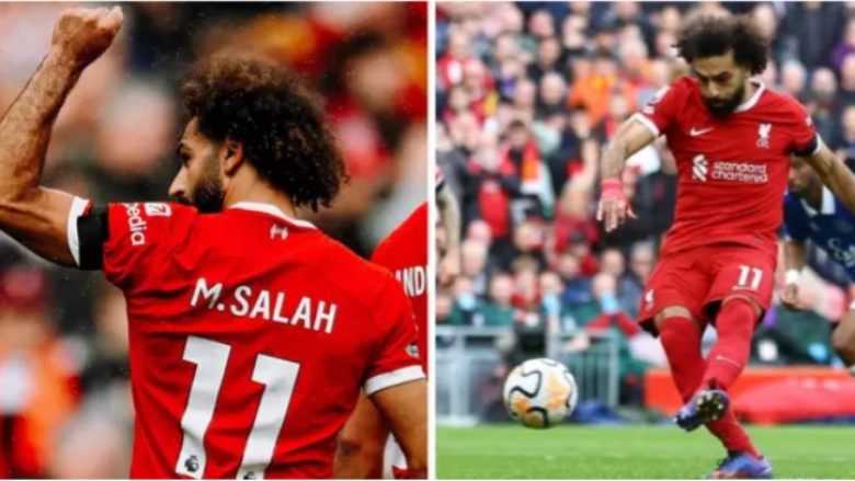 Statistikat tregojnë se vetëm një legjendë e Liverpoolit performoi më mirë se Salah kundër Evertonit