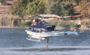 Helikopteri i MPB-së hodhi mbi 62 tonë ujë, lokalizohet zjarri në Kondovë