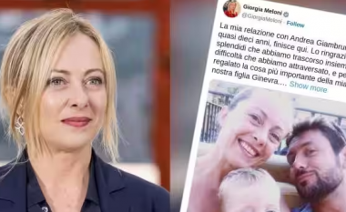 Kryeministrja e Italisë, Giorgia Meloni ndahet nga partneri i saj pas dhjetë vitesh lidhje