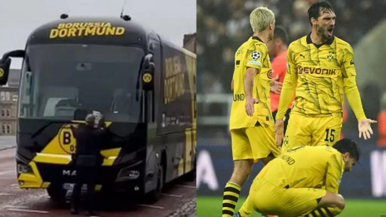 Ndodh edhe kjo – Borussia Dortmund u gjobit për parkimin e keq të autobusit pas fitores në Ligën e Kampionëve ndaj Newcastle