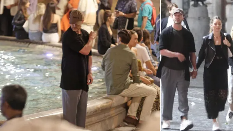 Justin Timberlake dhe Jessica Biel shijojnë pushimet në Romë, teksa shihen duke hedhur monedha në fontanën Trevi