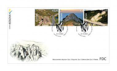 Posta e Kosovës lëshon në qarkullimin pullat postare ku janë të vendosura Guri i Shpumë, Guri i Dellocit dhe Guri i Plakës
