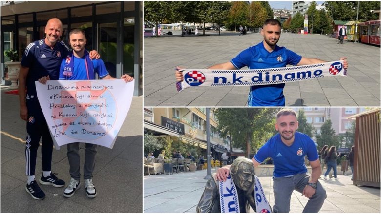 Tifozi shqiptar i Dinamo Zagrebit që vjen nga Gjakova: Kam rënë në dashuri me klubin kroat tetë vjet më parë edhe kam qarë në humbje