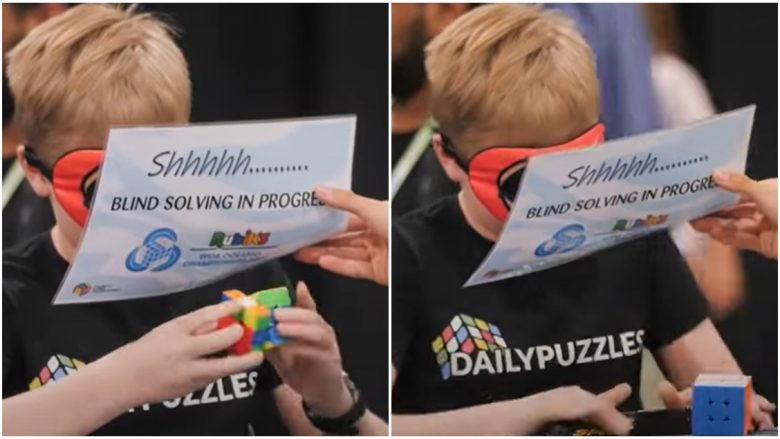 Adoleshenti australian zgjidhi një kub të Rubikut për 12 sekonda derisa ishte symbyllur