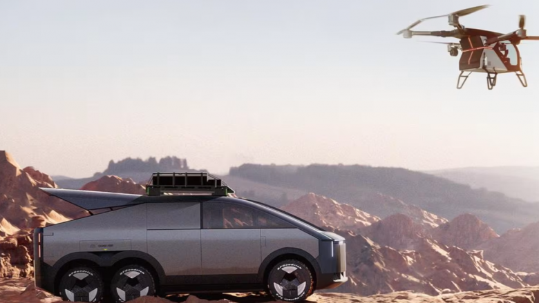 Xpeng prezanton klonin e Tesla Cybertruck – SUV-i është i pajisur gjithashtu me një fluturake personale