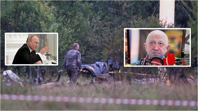 Copëza të një granate dore janë gjetur në trupat e viktimave, pas rrëzimit të aeroplanit të Yevgeny Prigozhin – thotë Vladimir Putin
