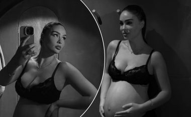 Në muajin e fundit të shtatzënisë – Xhensila Myrtezaj realizon një fotosesion të veçantë
