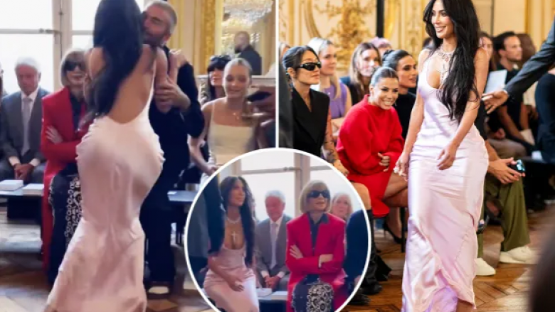 Kim Kardashian injorohet nga Anna Wintour gjatë sfilatës së Victoria Beckham në Paris