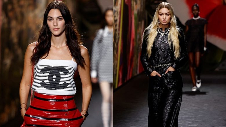 Partneret e Leonardo DiCaprios pushtojnë ‘Chanel’-in: Gigi Hadid dhe Vittoria Ceretti shkëlqyen në Javën e Modës në Paris