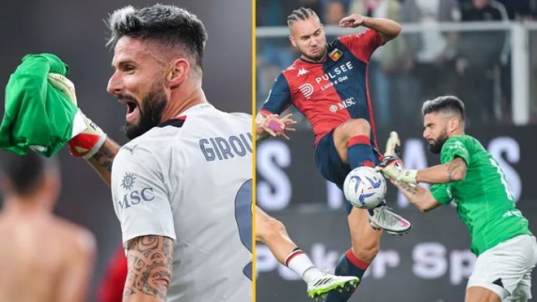 Olivier Giroud pjesë e formacionit të javës në Serie A, jo si lojtar – por si portier
