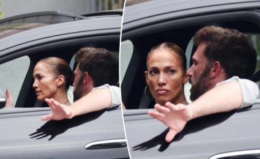 Jennifer Lopez dhe Ben Affleck shihen të tensionuar me njëri-tjetrin teksa ndodhen brenda makinës