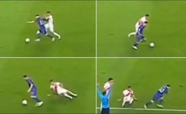 Messi ‘bëri shaka’ me mbrojtësin e Perusë, e shkatërroi atë dy herë në pak sekonda