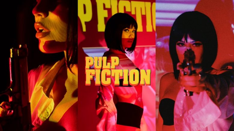 Keisi Medini me imitim perfekt të Mia Wallance të filmit “Pulp Fiction” për festën e Halloween-it