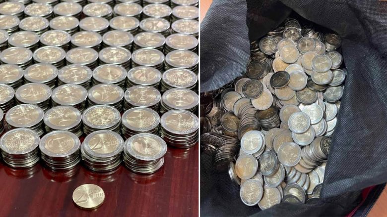 Arrestohet një person, i gjenden në shtëpi 490 monedha metalike nga 2 euro të falsifikuara