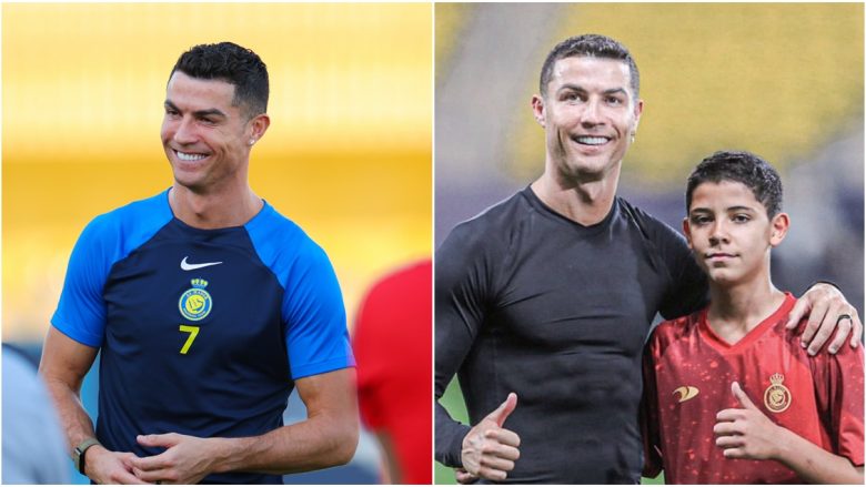 Festë e dyfishtë në familjen e Ronaldos: Al Nassr i përgatiti një surprizë yllit të futbollit, djali i tij firmosi kontratën me klubin