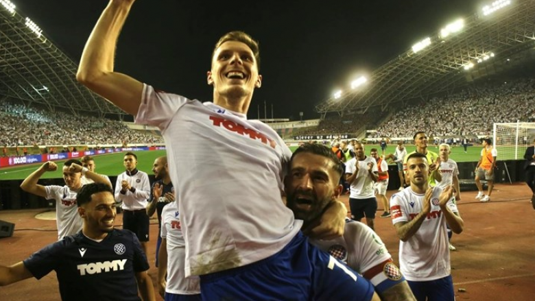 Emir Sahiti, vendimtar në derbin mes Hajdukut dhe Dinamos
