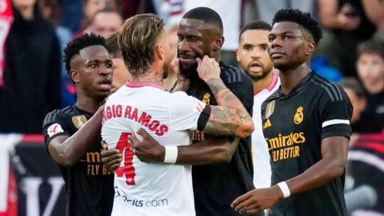 Mësohet se çfarë i thanë njëri – tjetrit Ramos dhe Rudiger gjatë përplasjes që kishin në ndeshjen Sevilla – Real Madrid