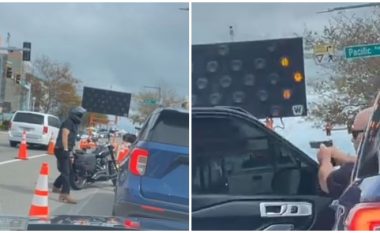 Pas një përplasje verbale në komunikacion, shoferi i veturës ia drejton revolen motoçiklistit në Virginia – policia i arreston të dy