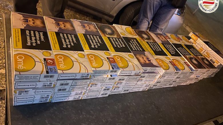 Është parandaluar kontrabanda e 50 paketave me cigare të blera në treg të lirë në Bogorodicë