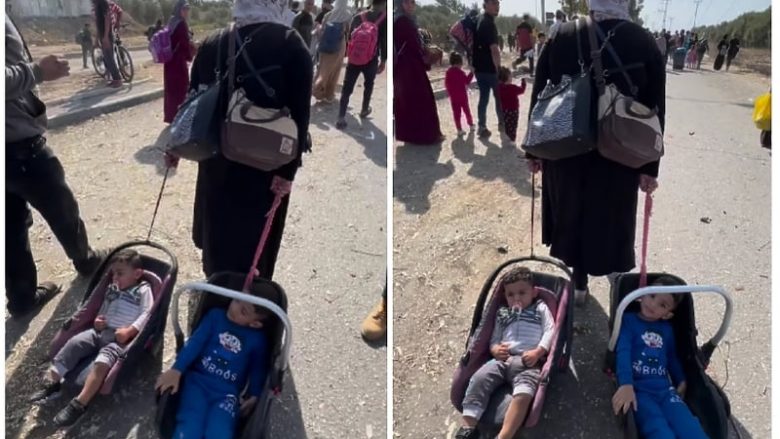 Fuqia e dashurisë së nënës, palestinezja në Gazë tërhoqi zvarrë për 14 kilometra dy fëmijët – duke ikur nga granatat