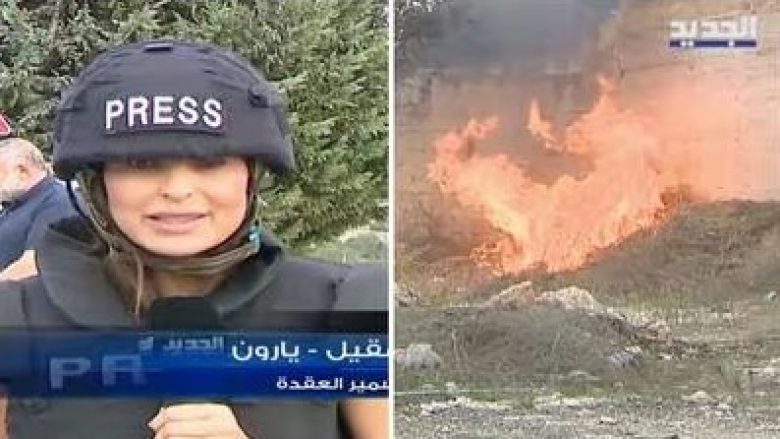 Po raportonte direkt, gazetarja libaneze detyrohet ta ndërpresë raportimin për shkak të sulmeve ajrore izraelite