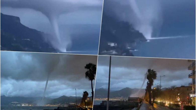 Skena të frikshme nga Italia, tornadot shfaqen në det – nuk shkaktojnë dëme