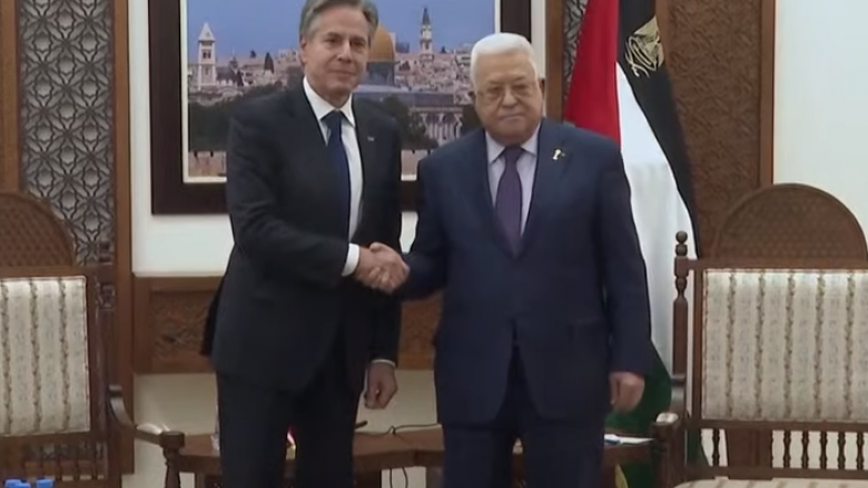 Blinken takohet me presidentin palestinez në Bregun Perëndimor
