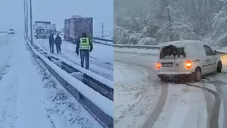 Bora vështirëson qarkullimin në rrugët e Kosovës, policia paralajmëron se gjatë natës mund të ketë edhe akull