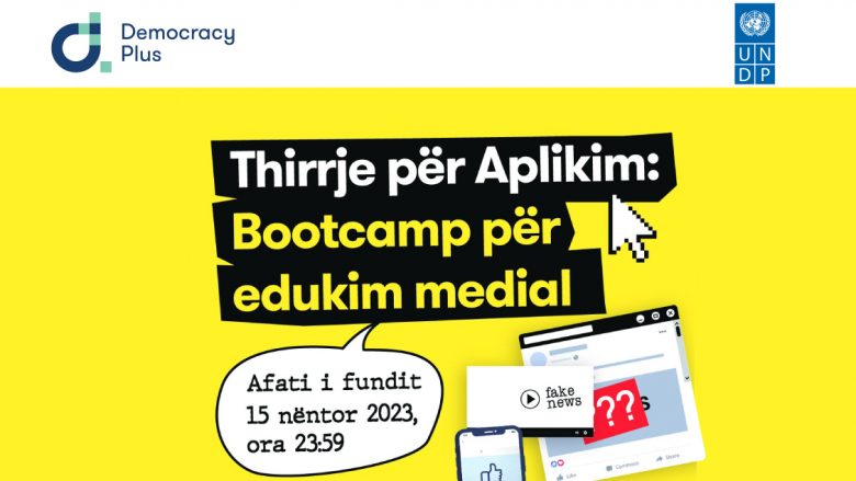 Merrni pjesë në Bootcamp dhe zhvilloni aftësitë tuaja në mendimin kritik dhe edukimin medial!