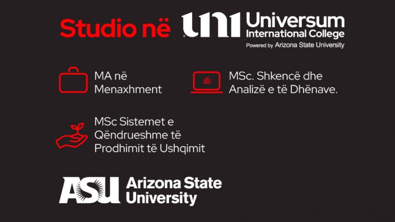 Apliko Tani! Vendet e fundit për regjistrime në programet Master në UNI – Universum International College – Powered By Arizona State University