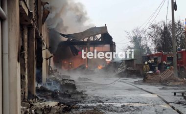 Zjarri në Falishtë të Tetovës ende është aktiv