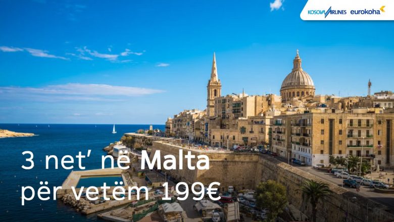 Tri net në Maltë, Romë, Milano ose Pragë duke filluar nga 199 euro