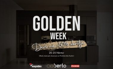 Nxitoni! Vetëm dy ditë kanë mbetur për zbritjet e Golden Week në Ciao Berto!