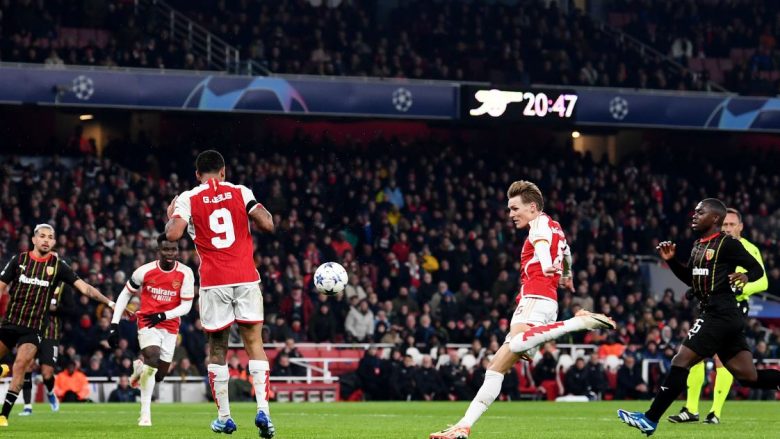 Arsenali ‘luan tenis’ me Lensin, e shkatërron me rezultat të thellë ne “Emirates”