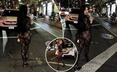 Flaka Krelani merr sërish vëmendjen me veshje provokuese në rrugët e New Yorkut