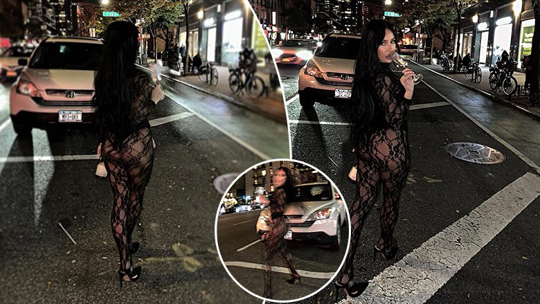 Flaka Krelani merr sërish vëmendjen me veshje provokuese në rrugët e New Yorkut