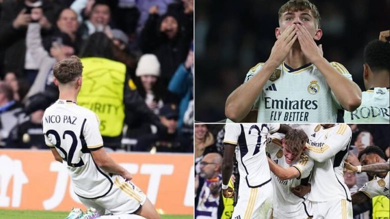 “Kjo është një ëndërr”, 19-vjeçari Nico Paz i tronditur pasi shënoi golin e parë me Real Madridin