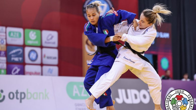 Distria Krasniqi siguron medaljen e argjendtë, por kërkon të artën në finalen e Kampionatin Evropian