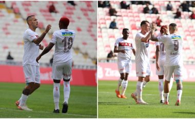 Rey Manaj vazhdon shkëlqimin te Sivasspori, shënon het-trik në Kupën e Turqisë