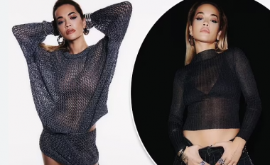 Rita Ora tregon linjat e tonifikuara në veshjet e tejdukshme nga koleksioni i ri me “Primark”