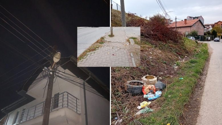 Mbeturina në hapësira publike, infrastrukturë e dëmtuar e mungesë e ndriçimit publik, qytetarët e Gjilanit raportojnë problemet