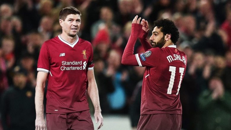“Salah më i miri i Liverpoolit në histori, Gerrard nuk e fitoi kurrë titullin” – ish futbollisti anglez zgjedh egjiptianin