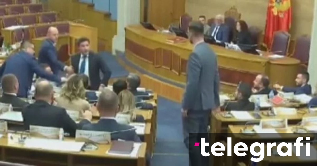 Tensione në Kuvendin e Malit të Zi, një përplasje ndërmjet një deputeti dhe ish-kryeministrit Abazoviq për pak sa nuk përfundoi në një konflikt fizik