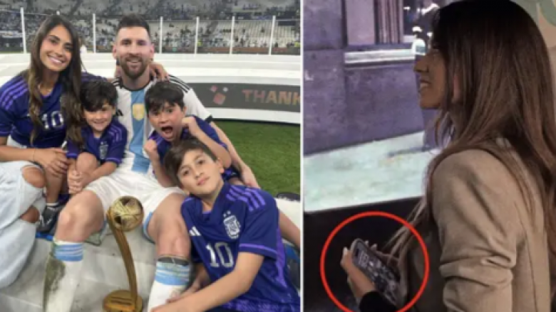 Fansat vënë re një detaj interesant në ekranin e telefonit të gruas së Messit