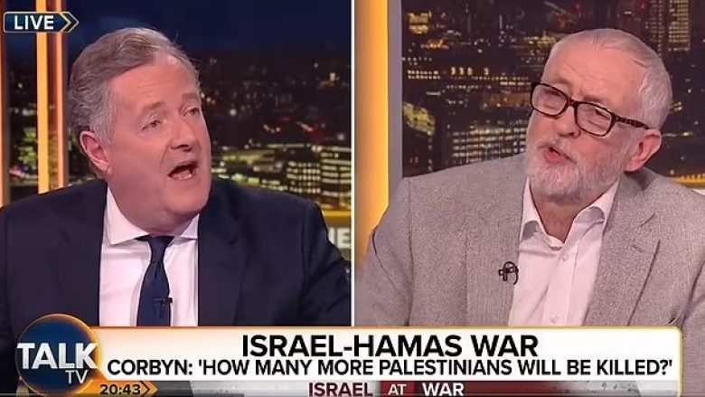 Jeremy Corbyn thuhet se refuzoi 15 herë ta quajë Hamasin një grup terrorist – në një intervistë “shpërthyese” me Piers Morgan