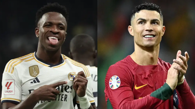 Ronaldo i ka bërë një dhuratë ‘speciale’ Vinicius pas sfidës ndaj Lihtenshtajnit