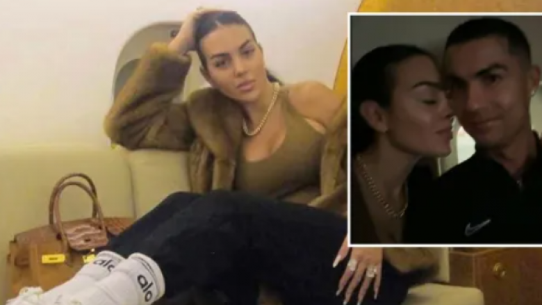 Georgina Rodriguez sjell imazhe romantike në krahët e Cristiano Ronaldos nga avioni privat